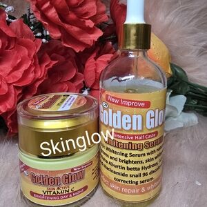 Golden Glow Face Cream And Serum Set